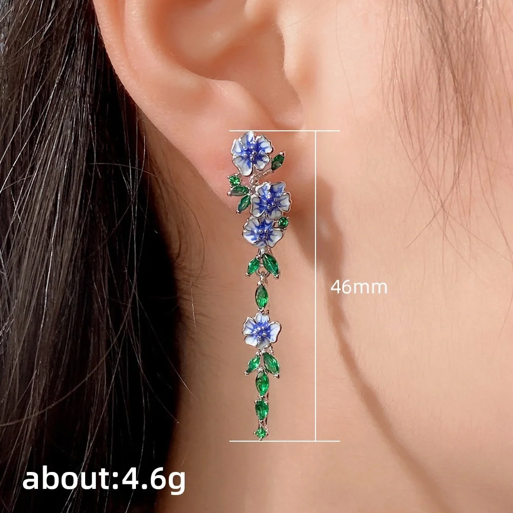 Bloom Drop Earrings - Picture 3 of 6